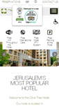 Mobile Screenshot of olivetreehotel.co.il